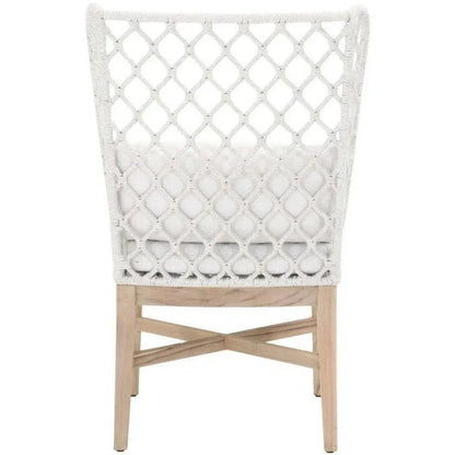 Lattis Outdoor Wing Chair Rope & Teak Wood-Outdoor Dining Chairs-Essentials For Living-LOOMLAN