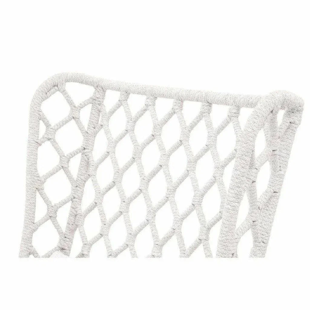 Lattis Outdoor Wing Chair Rope & Teak Wood-Outdoor Dining Chairs-Essentials For Living-LOOMLAN