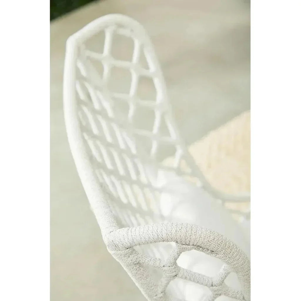 Lattis Outdoor Wing Chair Rope & Teak Wood-Outdoor Dining Chairs-Essentials For Living-LOOMLAN