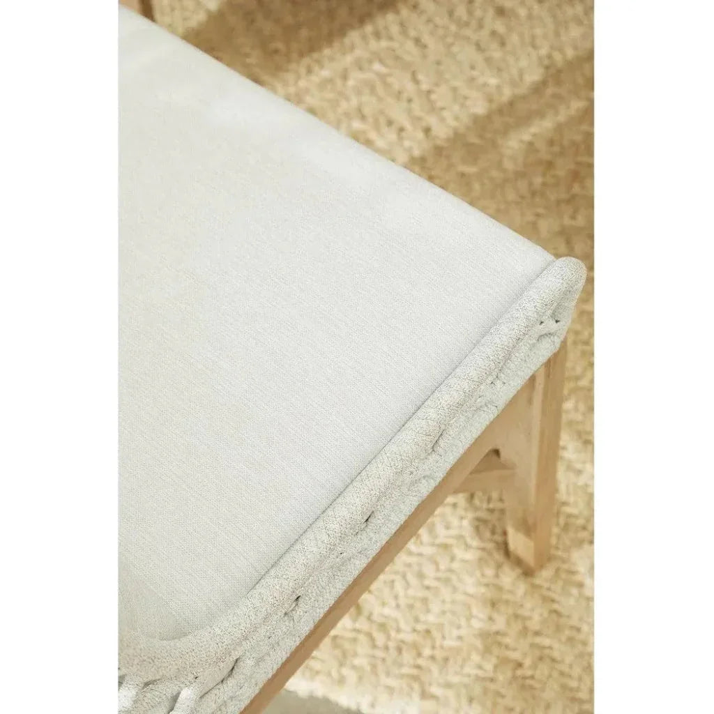 Lattis Outdoor Wing Chair Rope & Teak Wood-Outdoor Dining Chairs-Essentials For Living-LOOMLAN