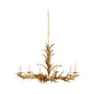 Laurel Sunburst Gold Leaf Design Chandelier - LOOMLAN - Chelsea House - Chandeliers