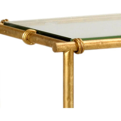 Lauren Glass Top Console Table - LOOMLAN - Chelsea House - Console Tables