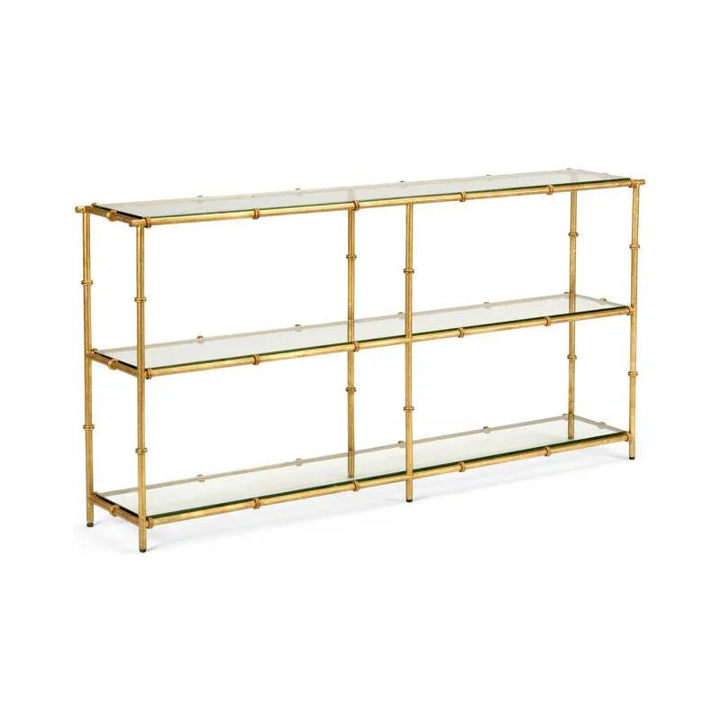 Lauren Glass Top Console Table - LOOMLAN - Chelsea House - Console Tables