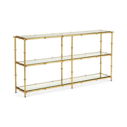 Lauren Glass Top Console Table - LOOMLAN - Chelsea House - Console Tables