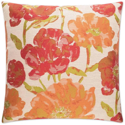 Lauren Poppy Red Throw Pillow With Insert - LOOMLAN - D.V. Kap - Throw Pillows
