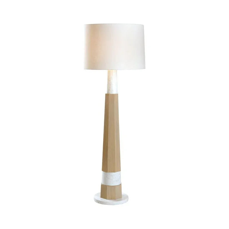 Laurence Brass Framed Aesthetic Floor Lamp-Floor Lamps-Wildwood-LOOMLAN