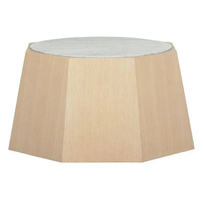 Laurence Marble Top Geometric Coffee Table - LOOMLAN - Wildwood - Coffee Tables