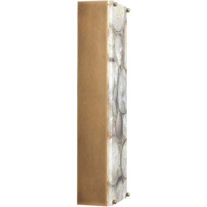 Lavender Agate Adeline Rectangle Wall Sconce - LOOMLAN - Jamie Young - Wall Sconces