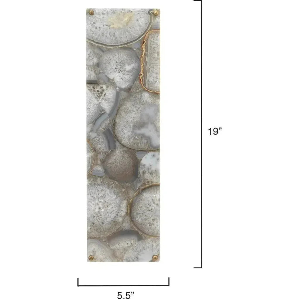 Lavender Agate Adeline Rectangle Wall Sconce - LOOMLAN - Jamie Young - Wall Sconces