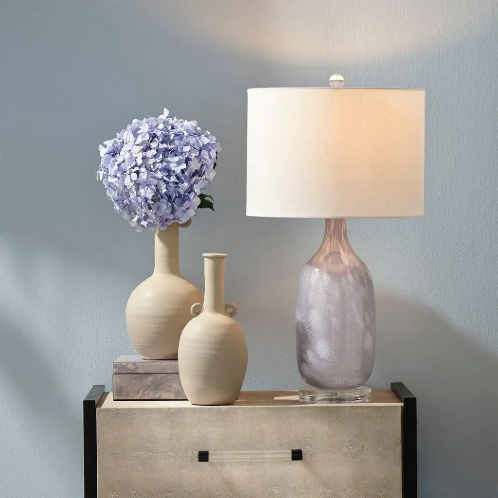 Lavender Glass Acrylic Maya Table Lamp - LOOMLAN - Jamie Young - Table Lamps