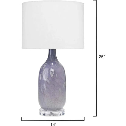 Lavender Glass Acrylic Maya Table Lamp - LOOMLAN - Jamie Young - Table Lamps