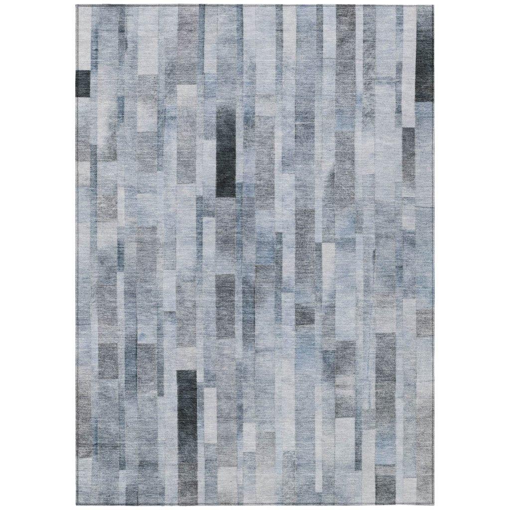 Laventhia Blue Washable Indoor - Outdoor Rug - LOOMLAN - LOOMLAN Rugs - Outdoor Rugs