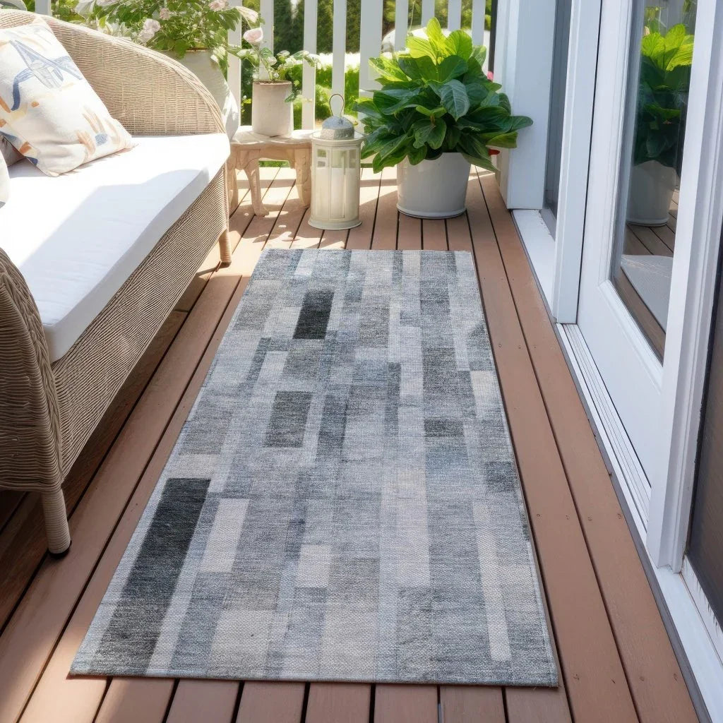 Laventhia Blue Washable Indoor - Outdoor Rug - LOOMLAN - LOOMLAN Rugs - Outdoor Rugs