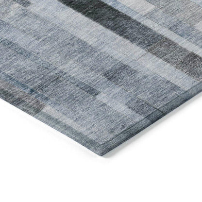 Laventhia Blue Washable Indoor - Outdoor Rug - LOOMLAN - LOOMLAN Rugs - Outdoor Rugs