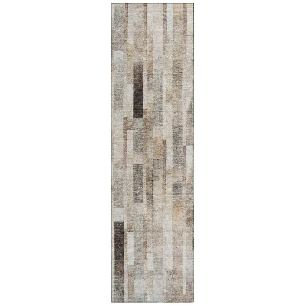 Laventhia Brown Washable Indoor - Outdoor Rug - LOOMLAN - LOOMLAN Rugs - Outdoor Rugs