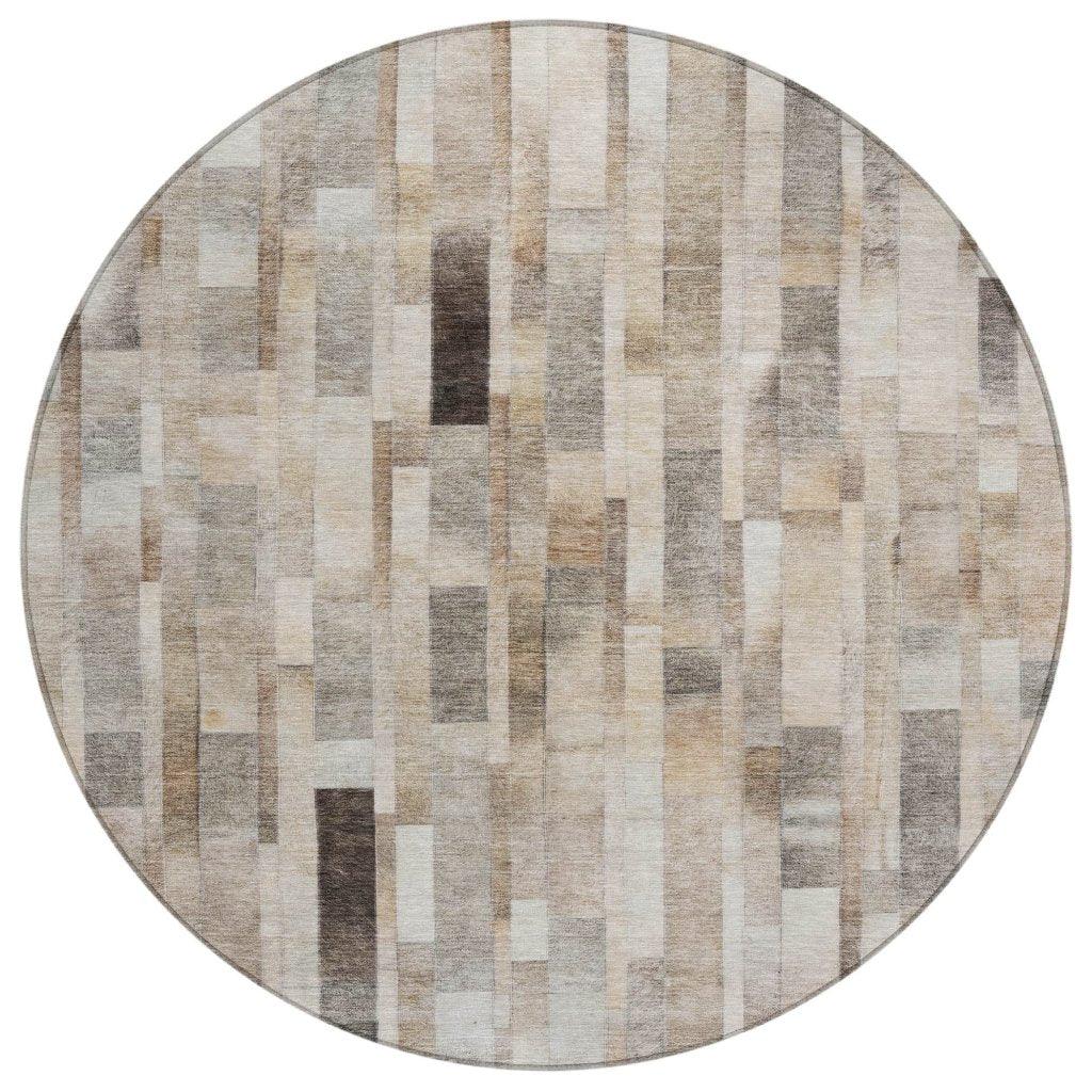 Laventhia Brown Washable Indoor - Outdoor Rug - LOOMLAN - LOOMLAN Rugs - Outdoor Rugs