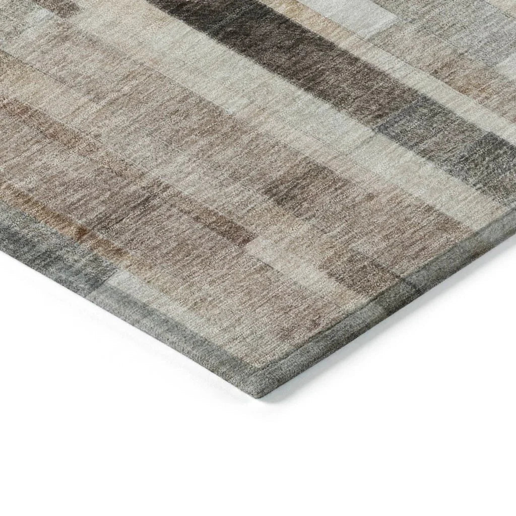 Laventhia Brown Washable Indoor - Outdoor Rug - LOOMLAN - LOOMLAN Rugs - Outdoor Rugs