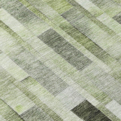 Laventhia Green Washable Indoor - Outdoor Rug - LOOMLAN - LOOMLAN Rugs - Outdoor Rugs