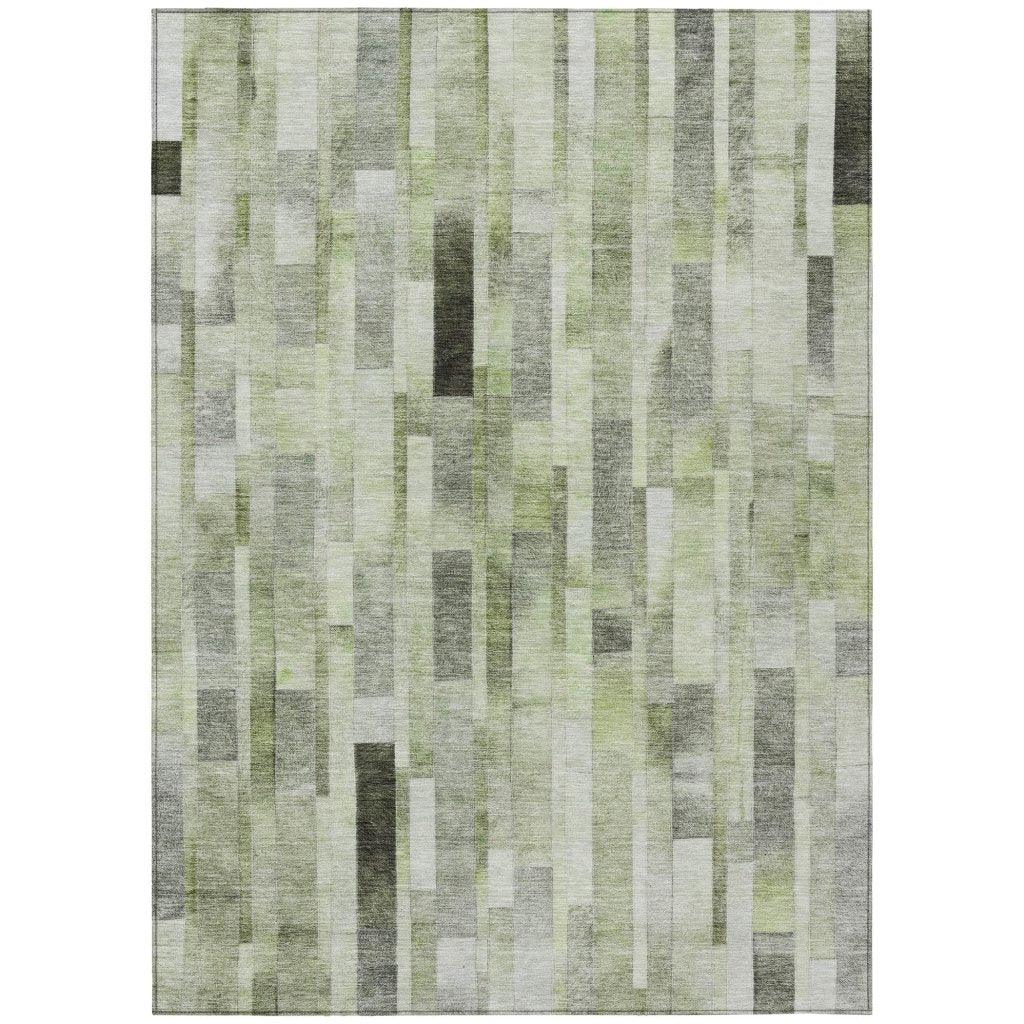 Laventhia Green Washable Indoor - Outdoor Rug - LOOMLAN - LOOMLAN Rugs - Outdoor Rugs