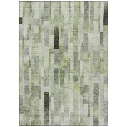 Laventhia Green Washable Indoor - Outdoor Rug - LOOMLAN - LOOMLAN Rugs - Outdoor Rugs
