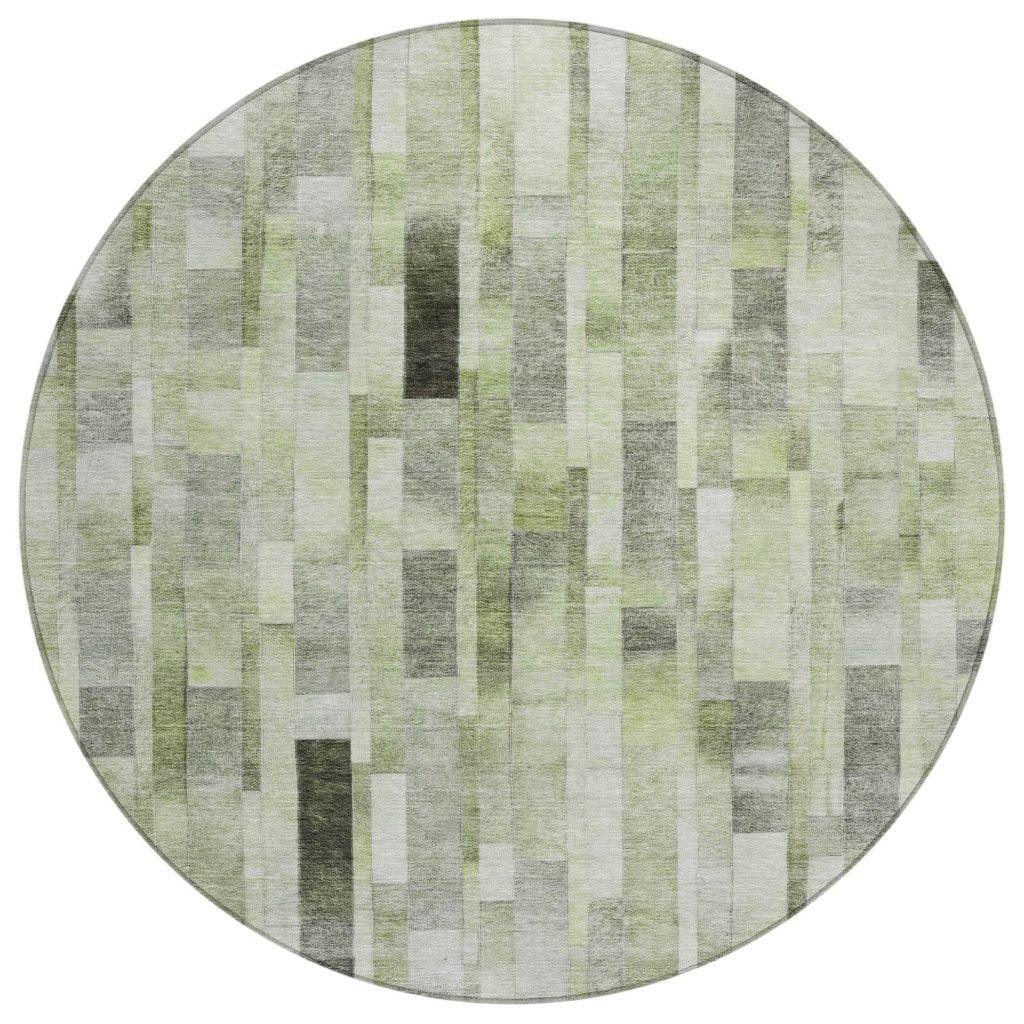 Laventhia Green Washable Indoor - Outdoor Rug - LOOMLAN - LOOMLAN Rugs - Outdoor Rugs