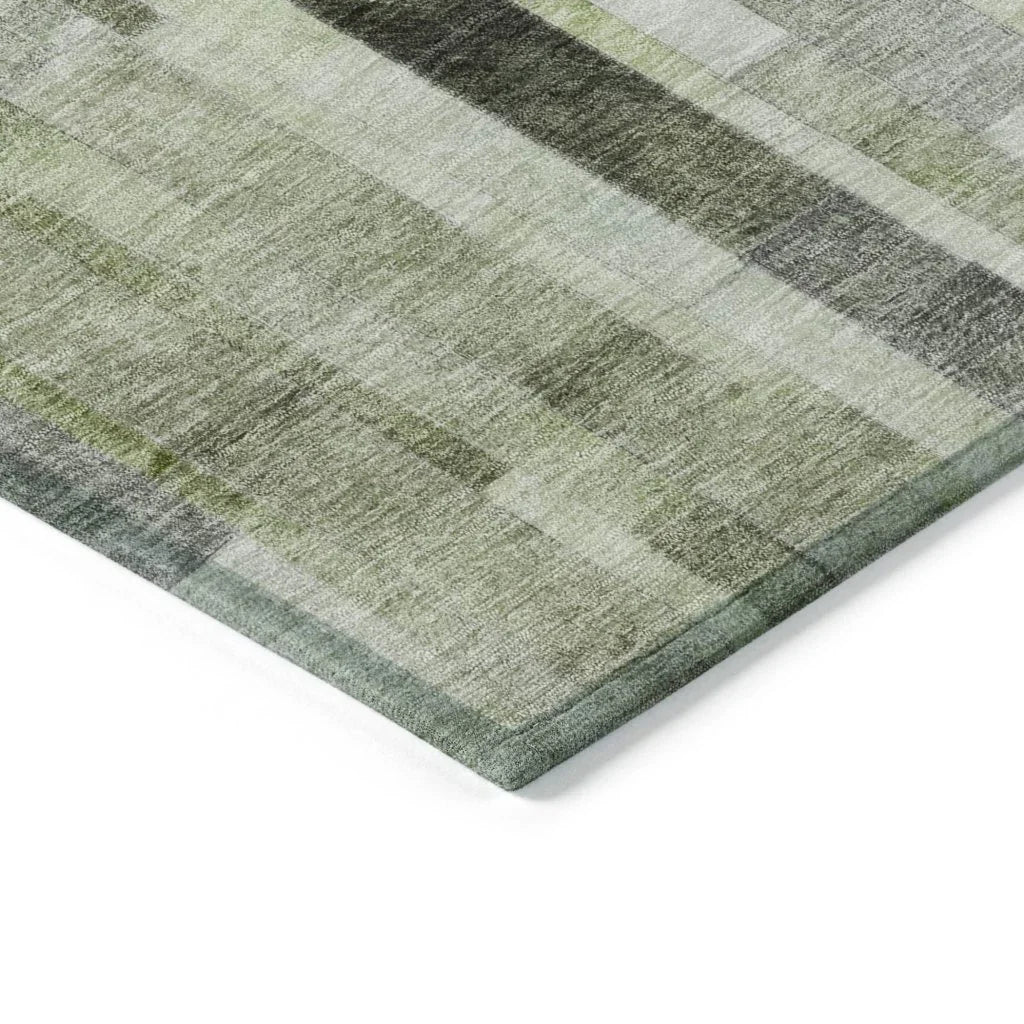 Laventhia Green Washable Indoor - Outdoor Rug - LOOMLAN - LOOMLAN Rugs - Outdoor Rugs