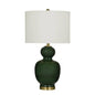 Layla Green Ceramic Table Lamp - LOOMLAN - Bassett Mirror - Table Lamps