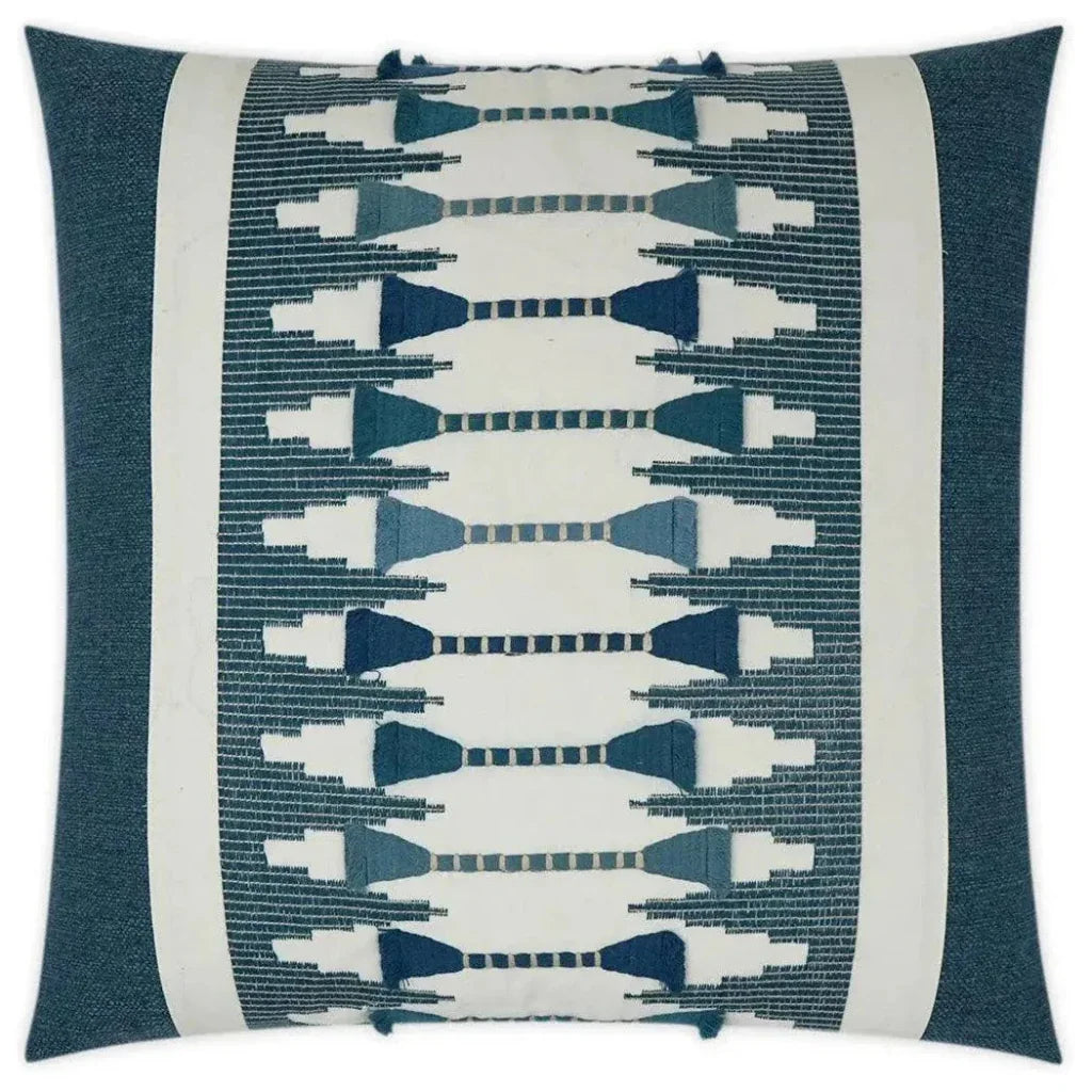 Le Souk Lapis Teal Blue Large Throw Pillow Insert - LOOMLAN - D.V. Kap - Throw Pillows