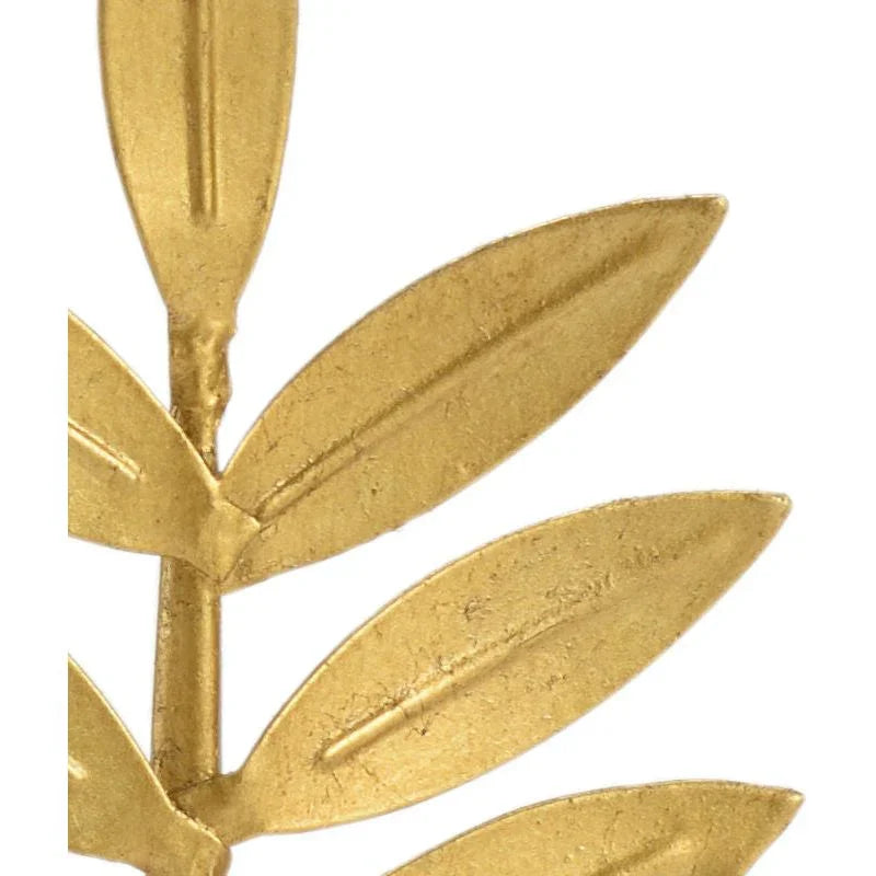 Leaf Artifacts Gold Sculpture (Set Of 2) - LOOMLAN - Chelsea House - Statues & Sculptures