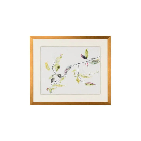 Leaf Branch Gold Leaf Framed Artwork-Framed Wall Art-Chelsea House-Branch I-LOOMLAN