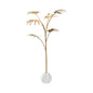 Leaf Marble Gold Finish Base Sculpture - LOOMLAN - Chelsea House - Statues & Sculptures