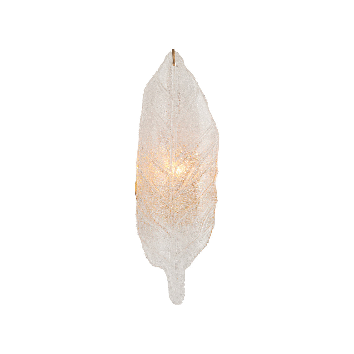 Leaf Metal Golden Wall Sconce