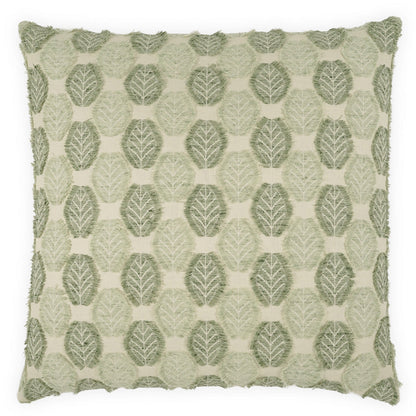 Leafalong Green Throw Pillow