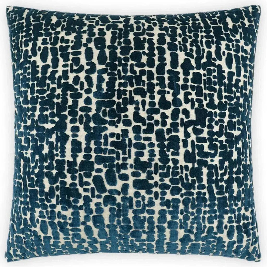 Leah Lapis Blue Throw Pillow With Insert - LOOMLAN - D.V. Kap - Throw Pillows