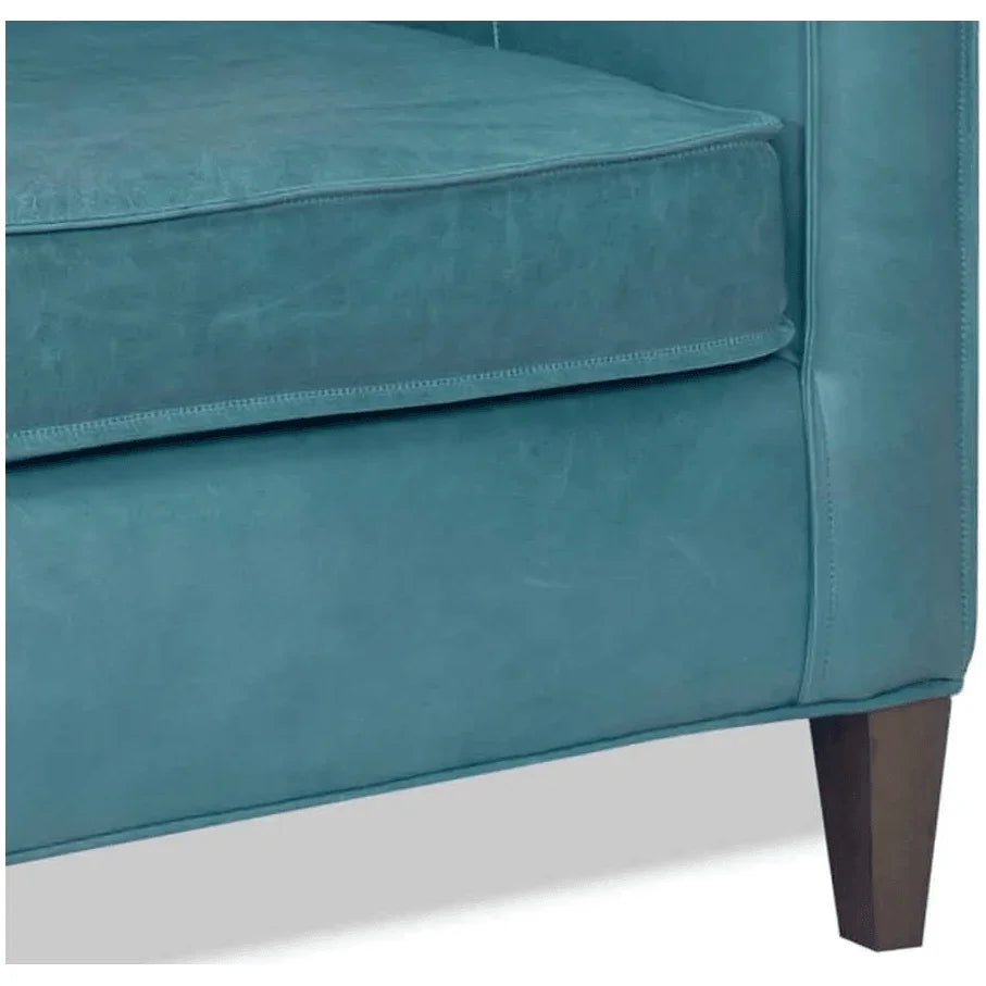 Leather Club Chair Removable Cushions - LOOMLAN - Uptown Sebastian - Club Chairs