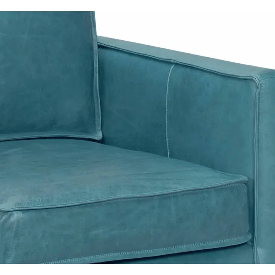 Leather Club Chair Removable Cushions - LOOMLAN - Uptown Sebastian - Club Chairs