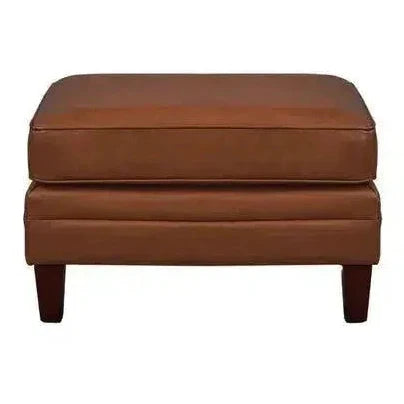 Leather Ottoman American Collection - LOOMLAN - Uptown Sebastian - Poufs and Stools