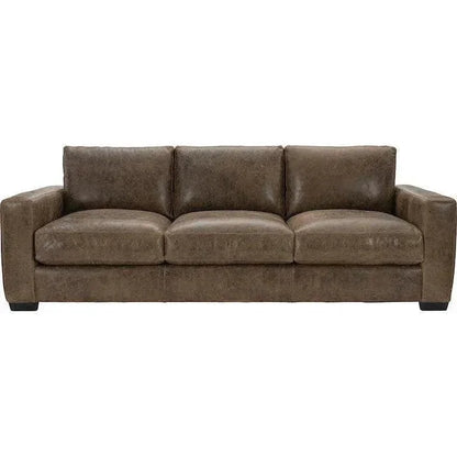 Leather Sofa Brown Alabama BenchMade the USA - LOOMLAN - Uptown Sebastian - Sofas & Loveseats