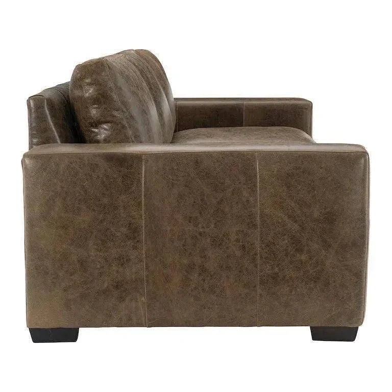 Leather Sofa Brown Alabama BenchMade the USA - LOOMLAN - Uptown Sebastian - Sofas & Loveseats