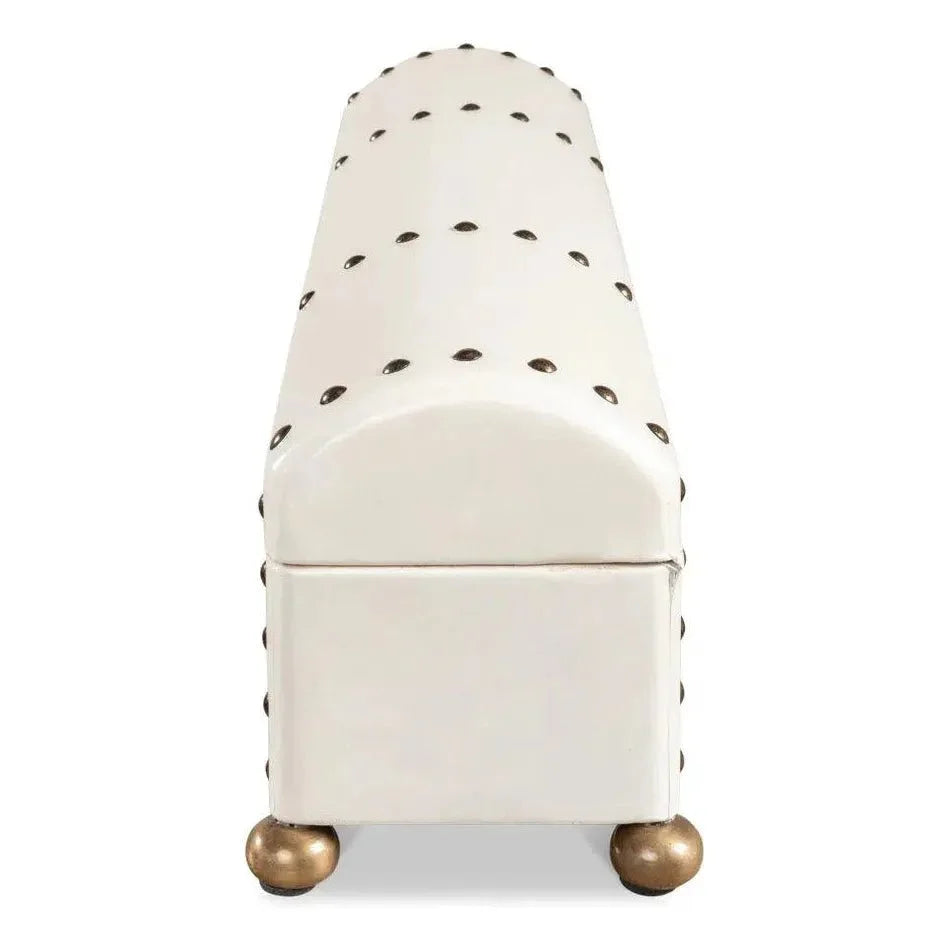 Leather Telescope Box - LOOMLAN - Sarreid - Boxes & Bowls