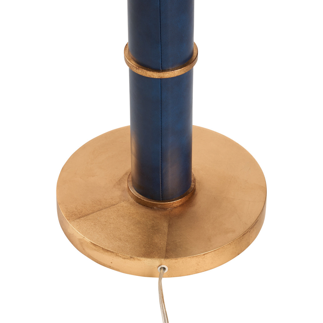Leather Warp Blue Floor Lamp-Floor Lamps-Chelsea House-LOOMLAN