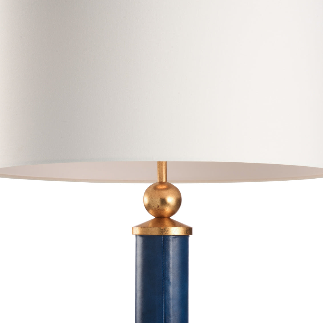Leather Warp Blue Floor Lamp-Floor Lamps-Chelsea House-LOOMLAN