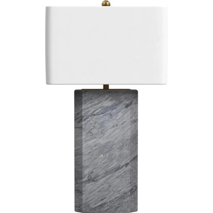 Leed Marble and Metal Grey Table Lamp - LOOMLAN - Bassett Mirror - Table Lamps