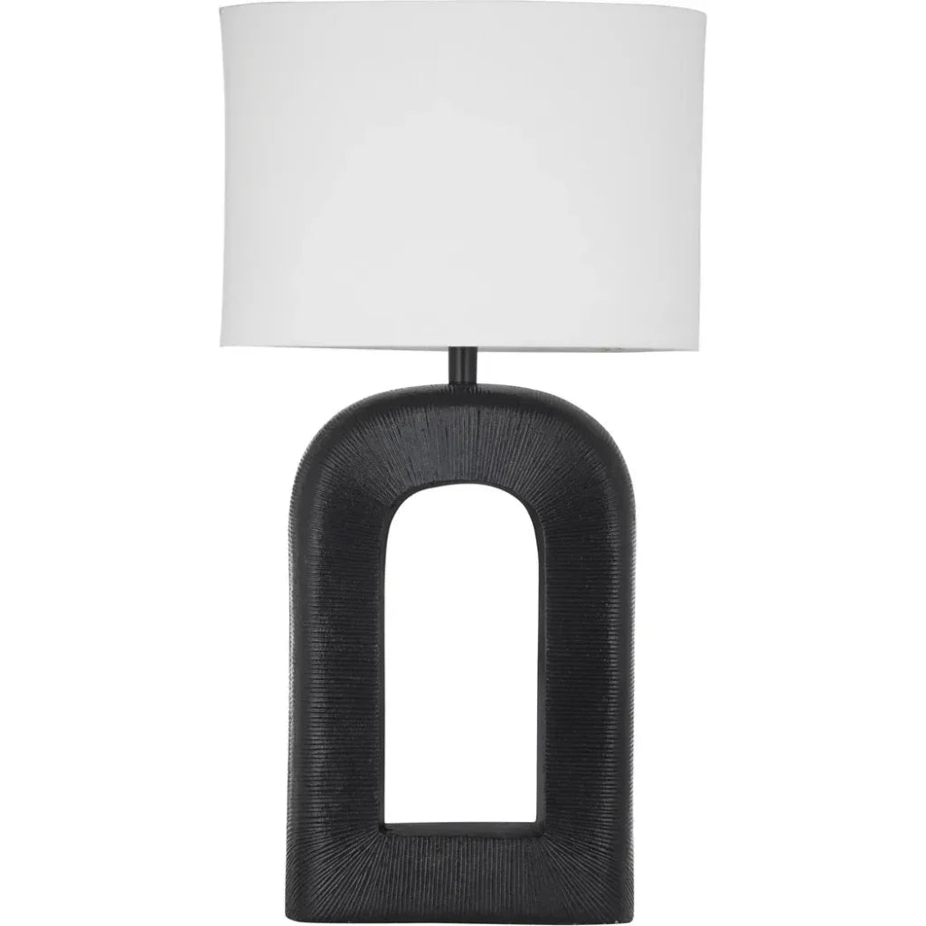 Leers Metal Black Table Lamp - LOOMLAN - Bassett Mirror - Table Lamps