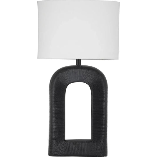 Leers Metal Black Table Lamp - LOOMLAN - Bassett Mirror - Table Lamps