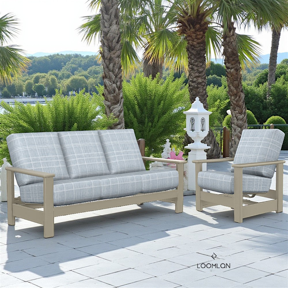 Leeward Deep Seat Hidden Motion Arm Chair