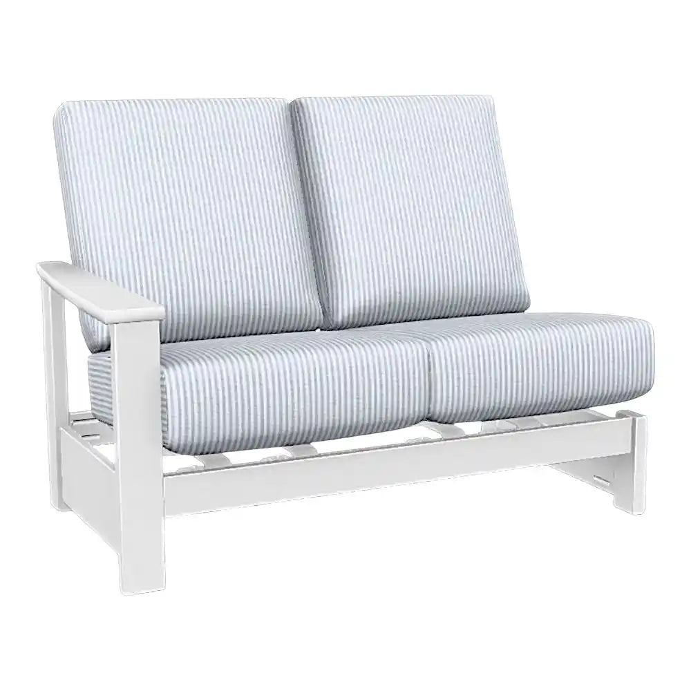 Leeward MGP Hidden Motion Right Arm Two-Seat Sectional-Outdoor Modulars-Telescope-LOOMLAN