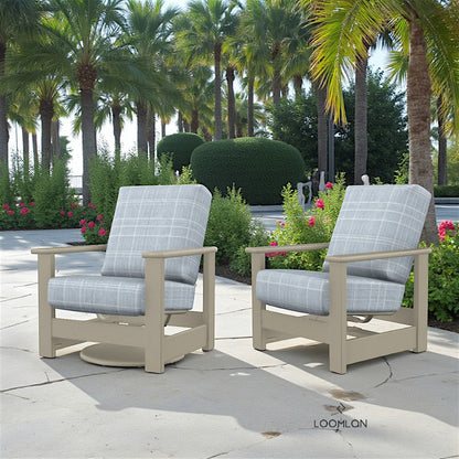 Leeward Deep Seat Stationary Arm Chair