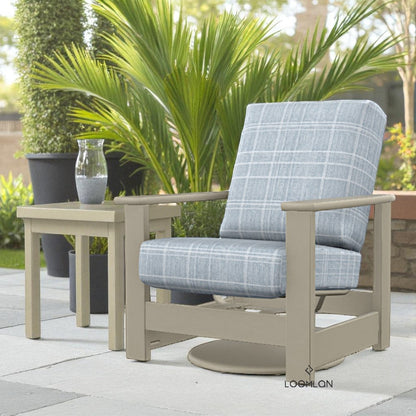 Leeward Deep Seat Swivel Hidden Motion Arm Chair