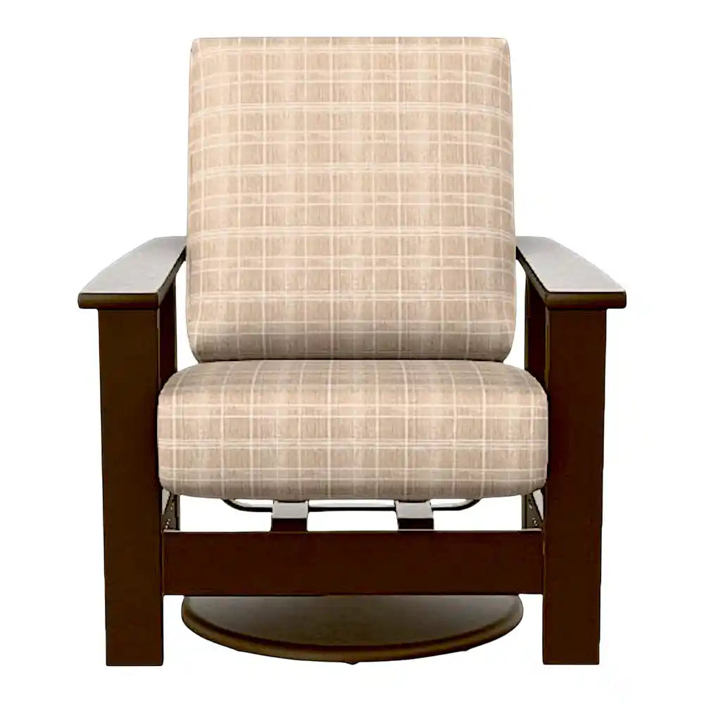 Leeward Marine Grade Deep Cushion Swivel Rocker Chair-Outdoor Accent Chairs-Telescope-LOOMLAN